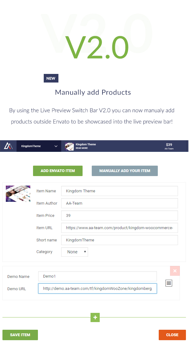 Live Preview Switch Bar For Wordpress By Team Codecanyon