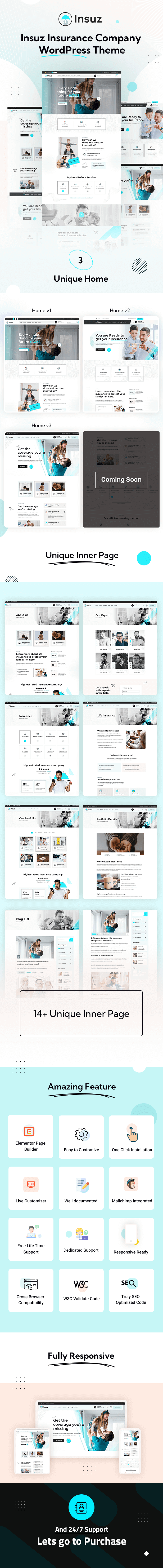 Insuz – WordPress theme for insurance companies