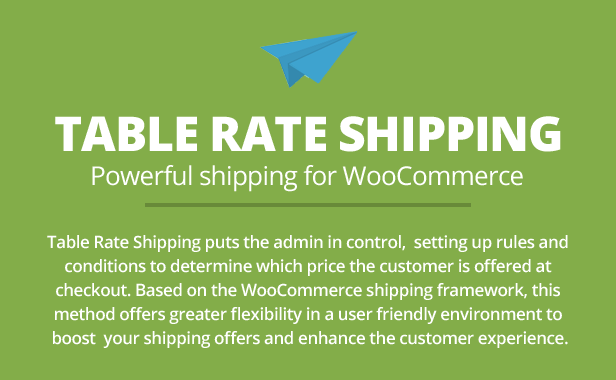 table rate shipping for woocommerce - 1