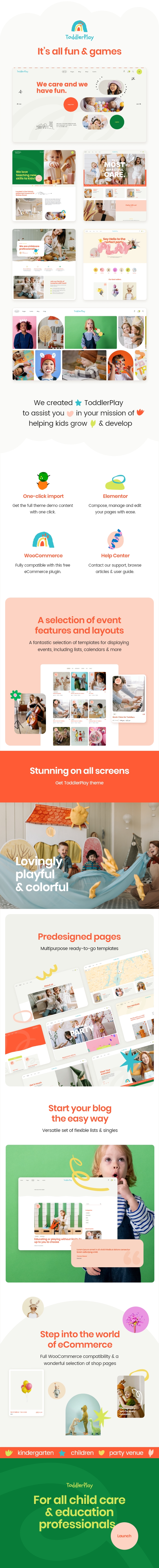 ToddlerPlay - Children and Kindergarten WordPress Theme - 1