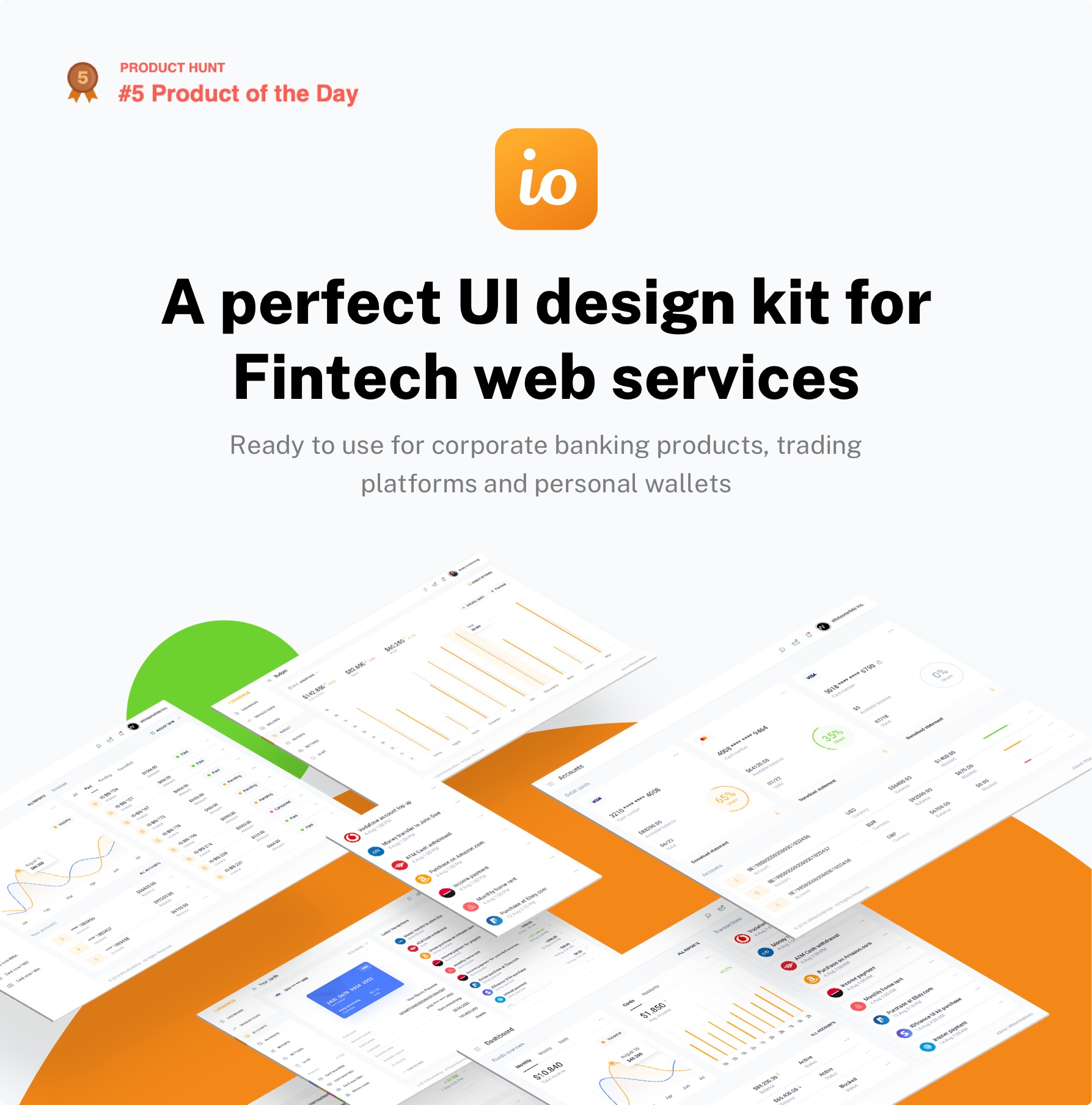 IOFinance - UI Kit for Finance, Banking and Wallet Websites - 2