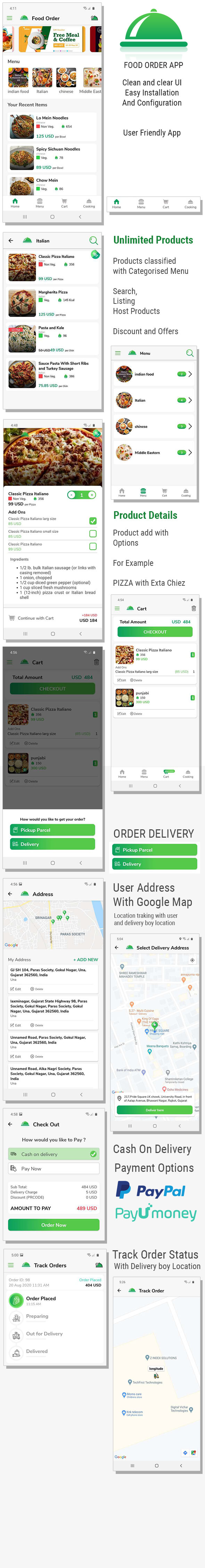 Single Restaurant Food Order Flutter full product Android & IOS + Delivery boy Native Android app - 1