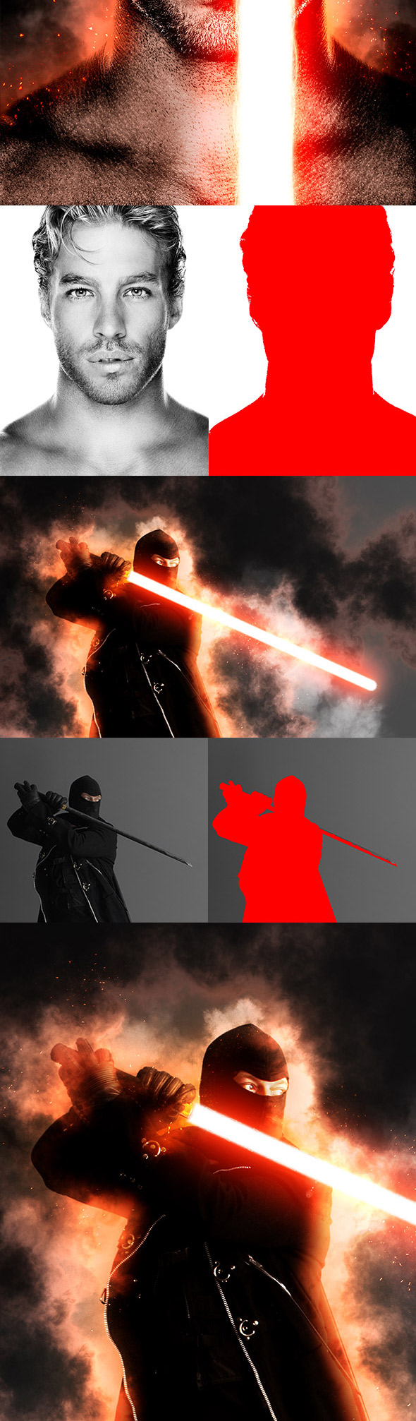 Light Saber Photoshop Action