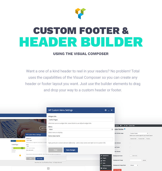 Total WordPress Theme Header & Footer Builder