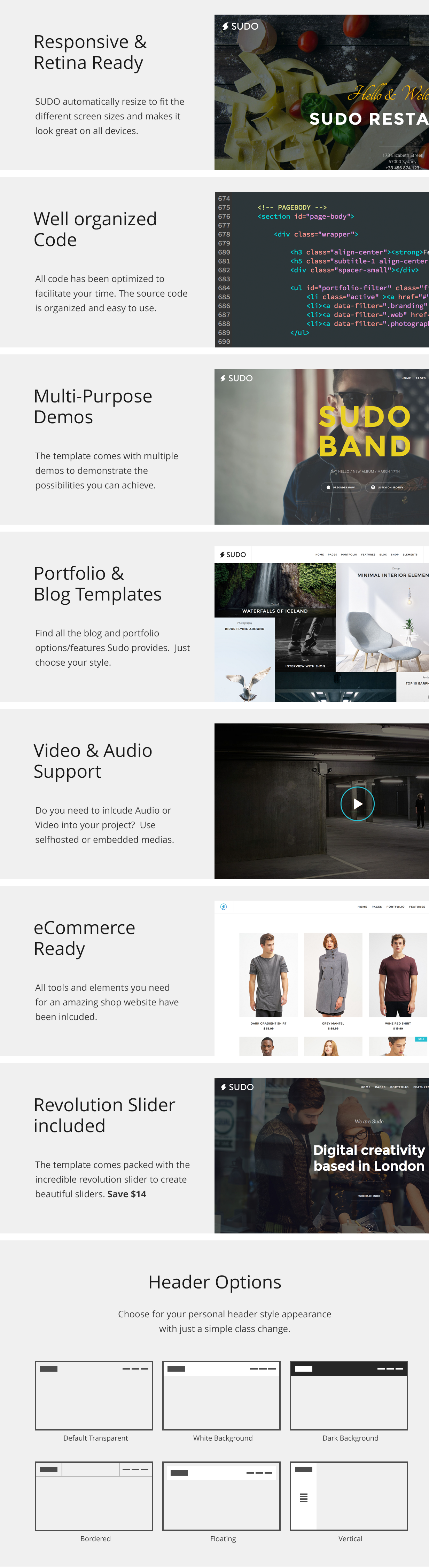 Sudo - High Quality Multipurpose HTML template - 4
