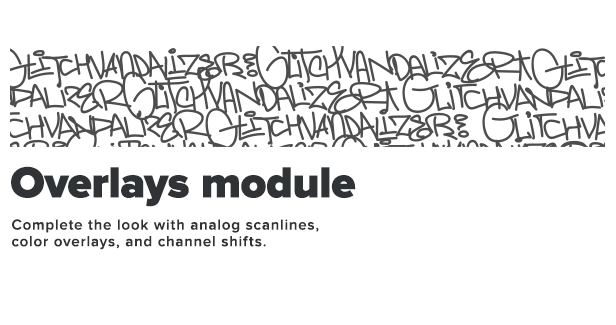Glitch Vandalizer - Photoshop Plugin Overlays Module