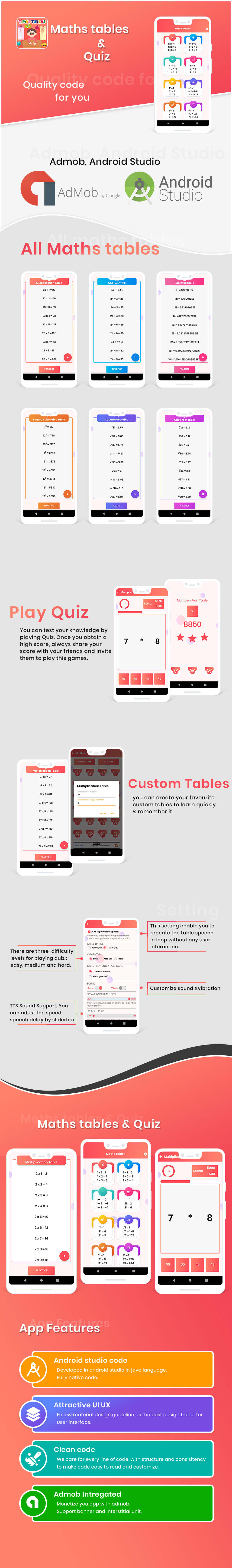 Maths tables memorizer : Maths Game - 9