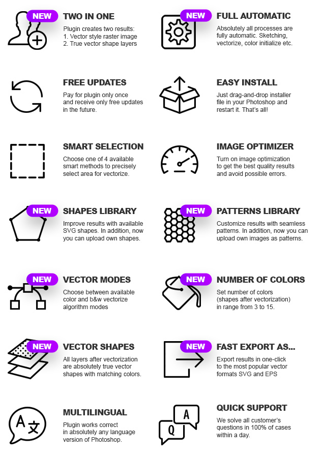 Vector Converter - Avatar - Photoshop Plugin - 3