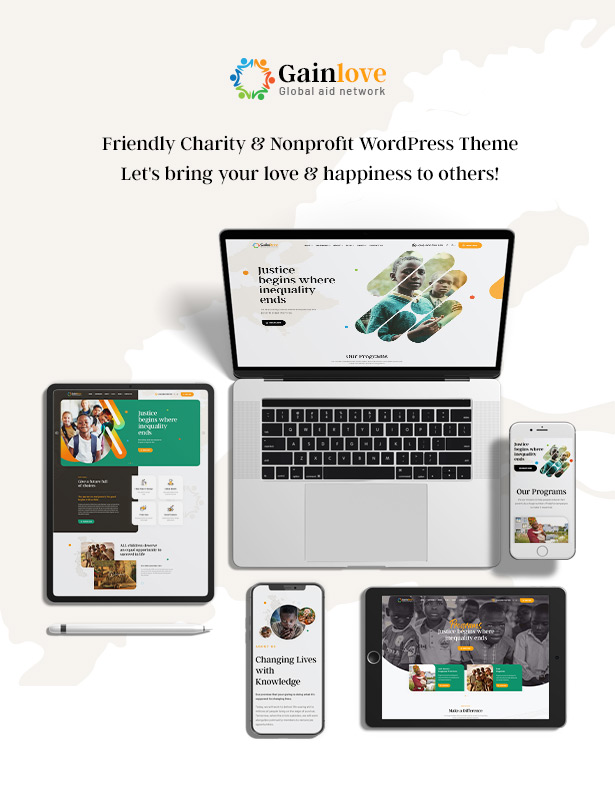 Gainlove Best Nonprofit WordPress Theme