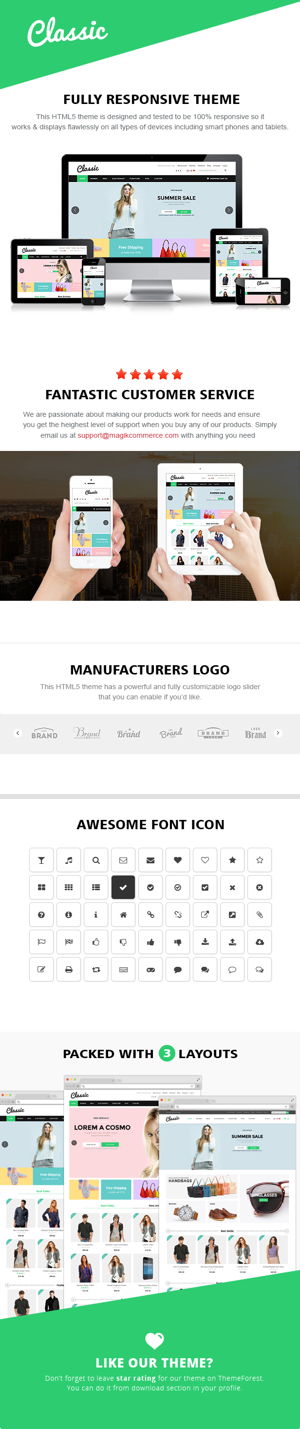 classic responsive html template