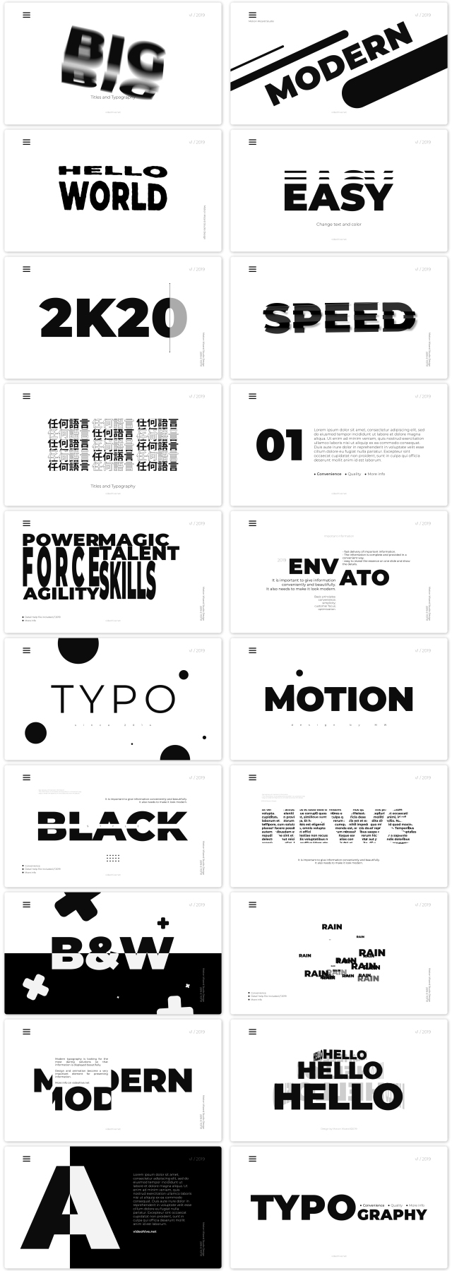 Big Black Titles And Typography - 1