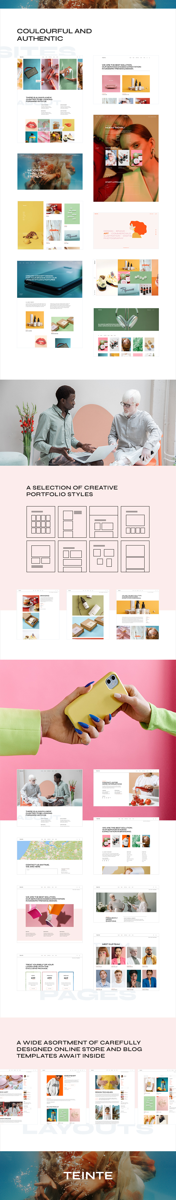 Teinte - Creative Portfolio and Design Theme - 2