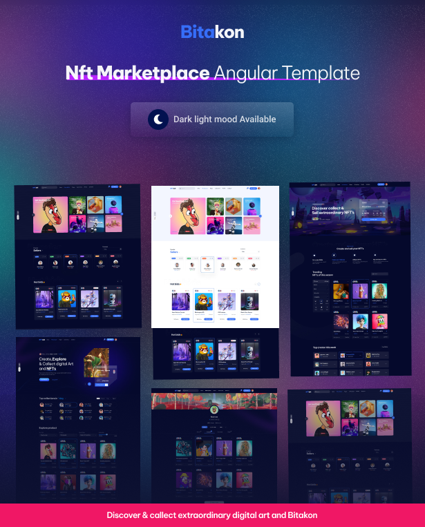 Bitakon – NFT Marketplace Angular Template - 1