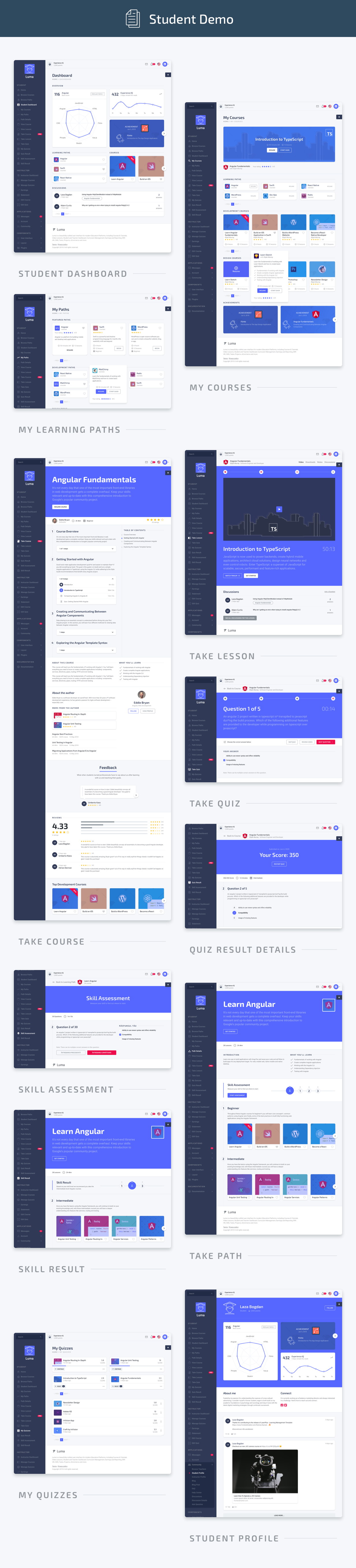 Student Pages - Luma Nuxt