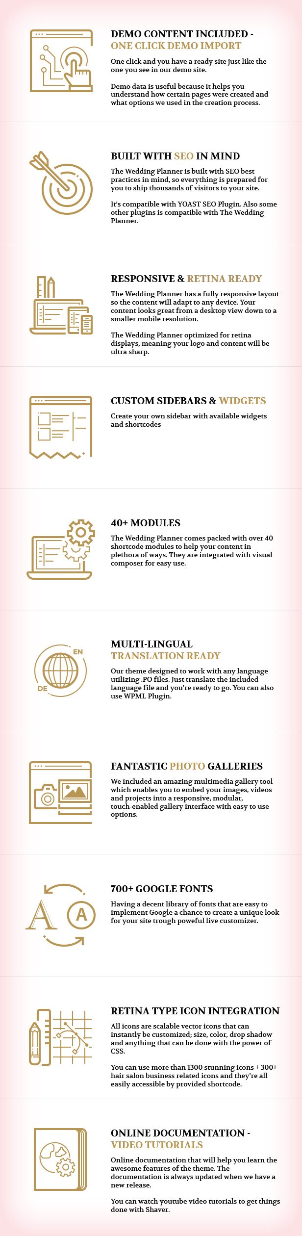 Wedding Planner - Responsive WordPress Theme - 10