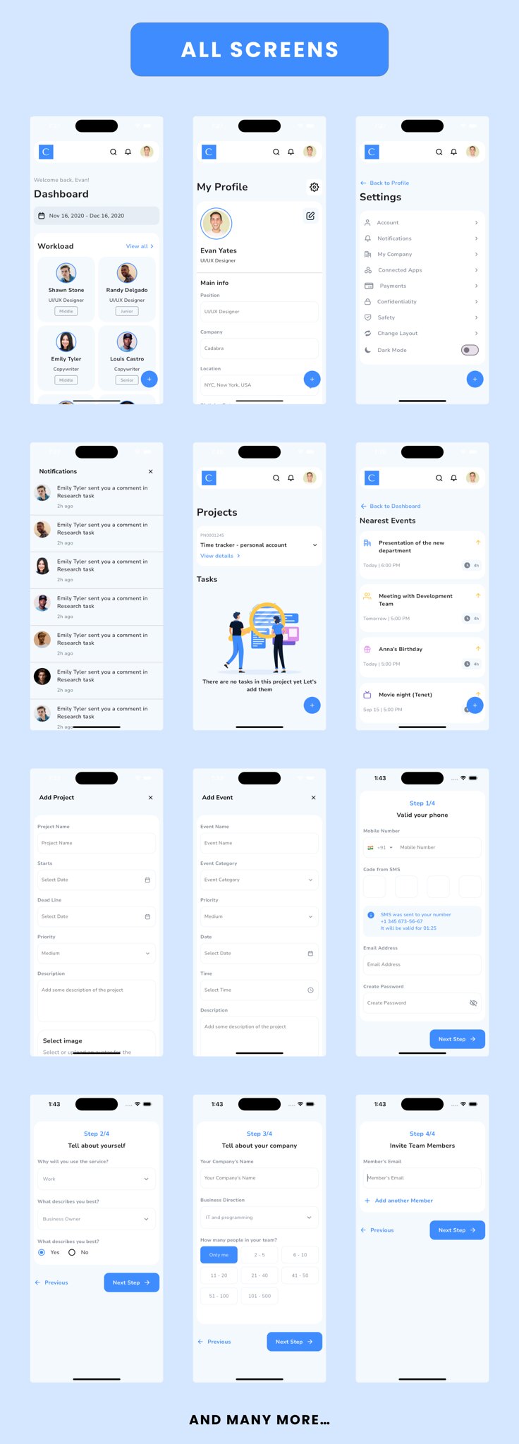 CRM App - Online Customer Relationship Management Flutter App | Android | iOS Mobile App Template