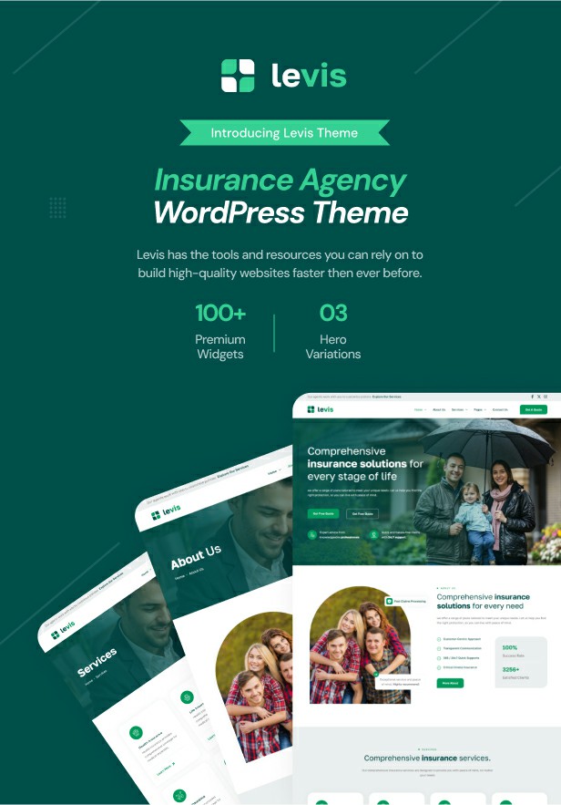 Levis - Insurance Agency WordPress Theme - 3