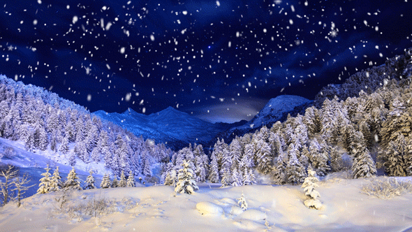 Animated Snow Photoshop Effect