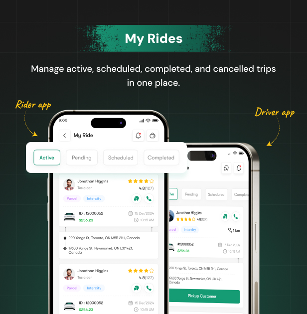 Taxido | Full Solution Taxi Cab Booking with Laravel and React Native
