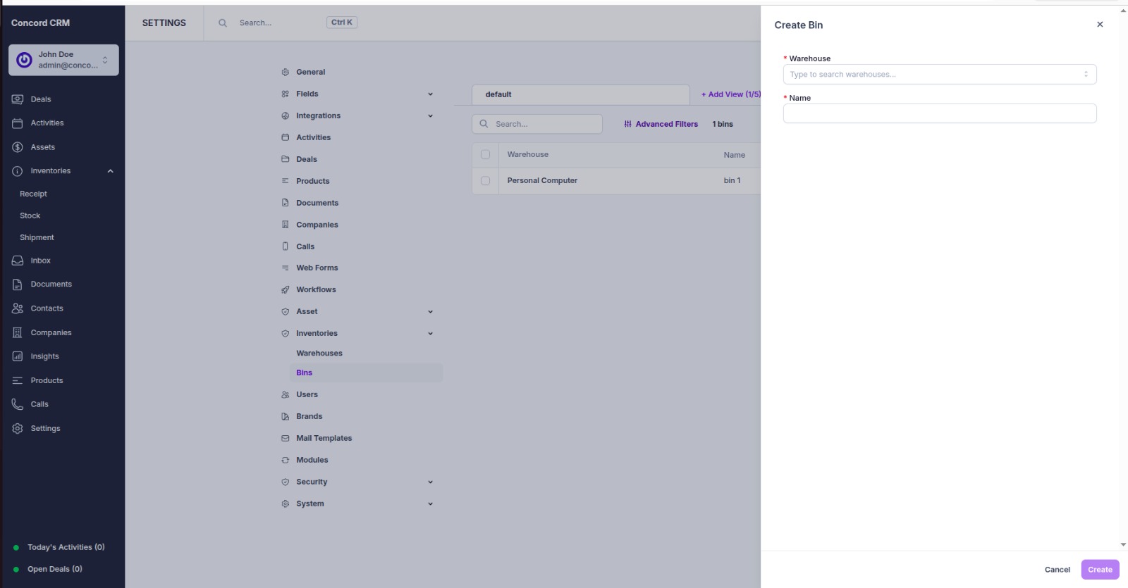 Inventory Management Module for Concord CRM - 8
