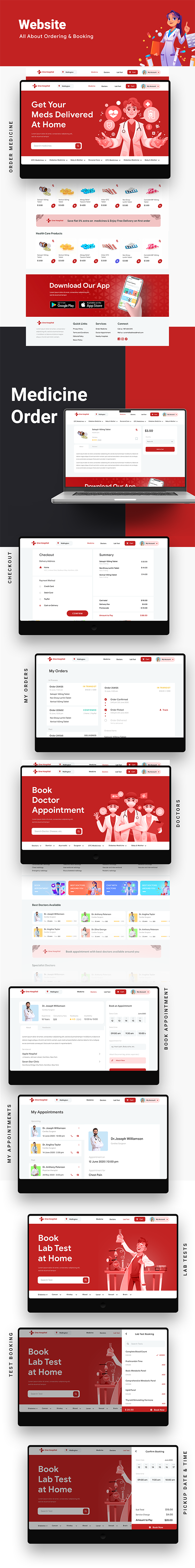 18 Template | Doctor Appointment Booking| Hospital management POS system Medicine | One Hospital - 21