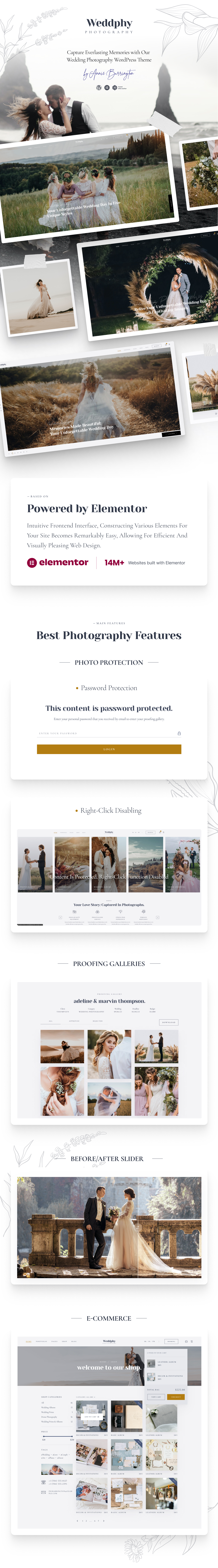 Weddphy - Wedding Photography WordPress Theme - 2