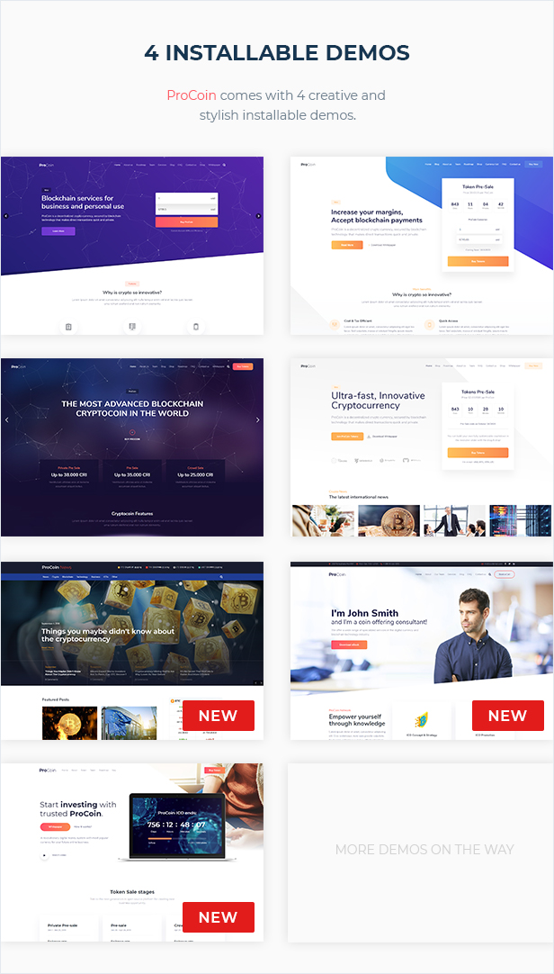 ProCoin - ICO & Cryptocurrency WordPress Theme - 4