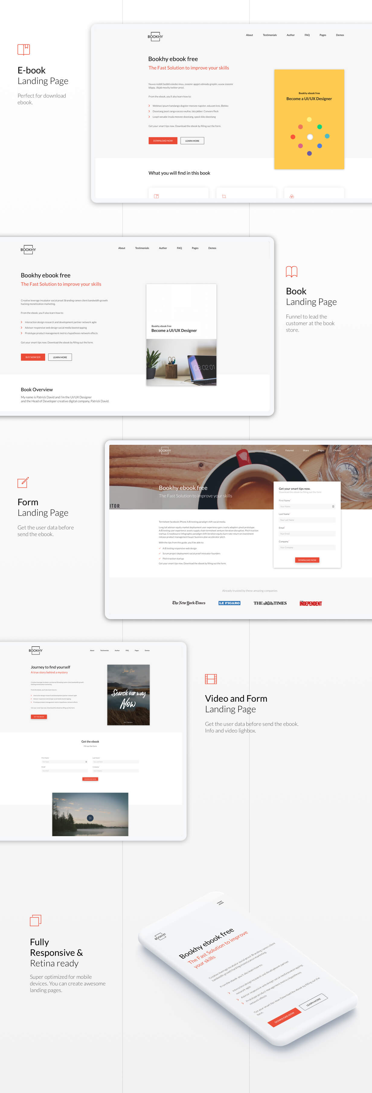 Bookhy - The Perfect Landing Page, Book & Ebook. Boost Your Conversions. - 1