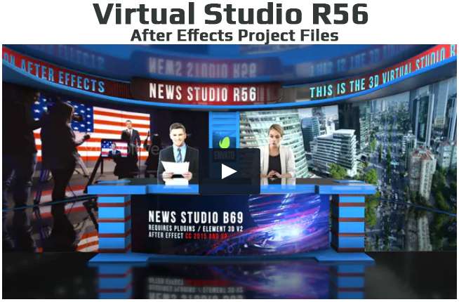 3d Virtual News Studio Broadcaster Table With News Background 3 By Mus Graphic