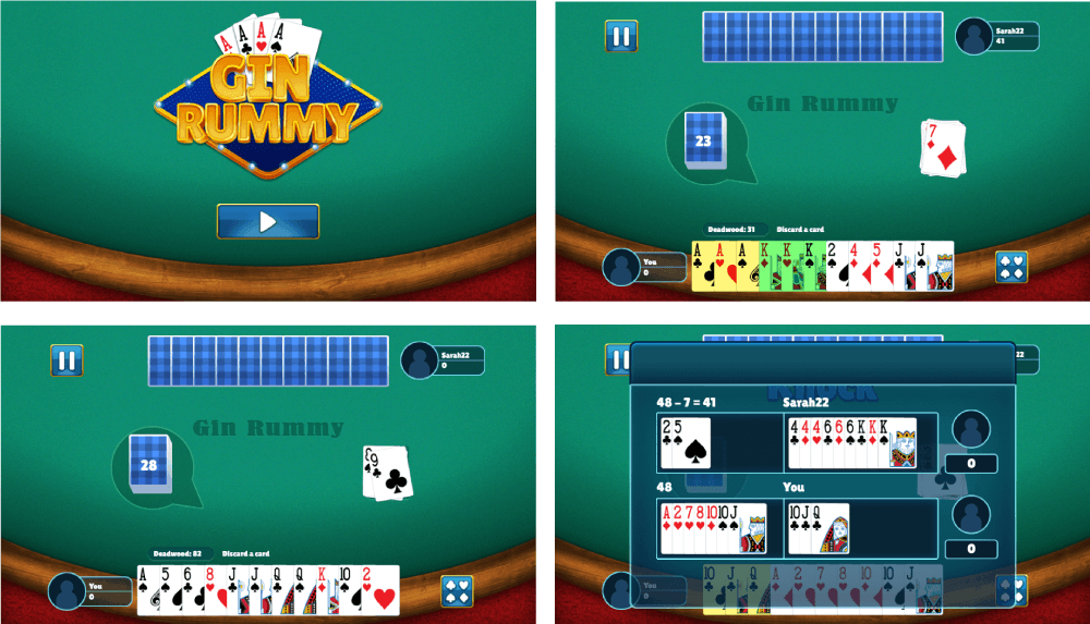Gin Rummy HTML5 Card Game (Construct 3) by redfoc CodeCanyon
