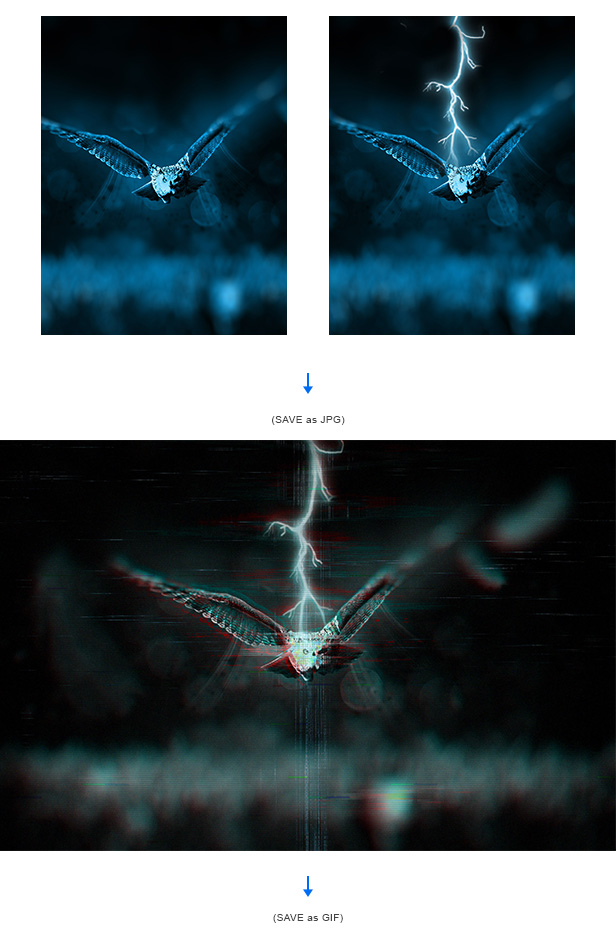 Animated Glitch - Photoshop Action - 3