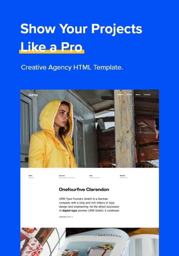 Dorya Creative Agency HTML Template