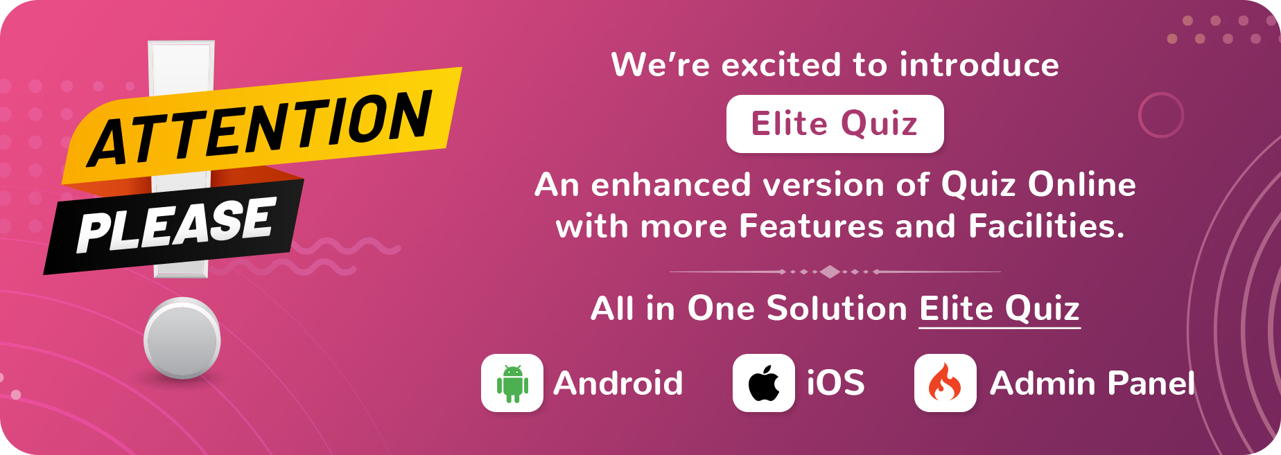 Quiz Online | Trivia Quiz | Android Quiz Game + Admin Panel - 1