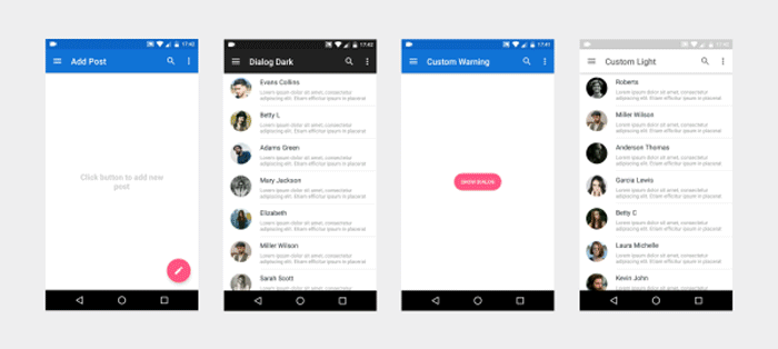 MaterialX - Interface do Android Material Design 2.8 - 47