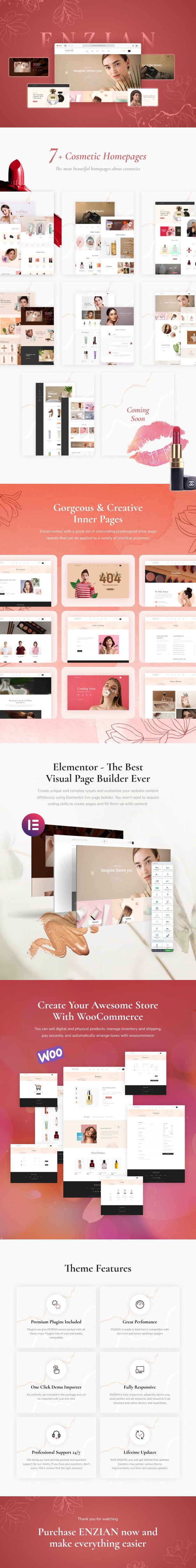 Enzian - Beauty & Cosmetic WooCommerce Theme