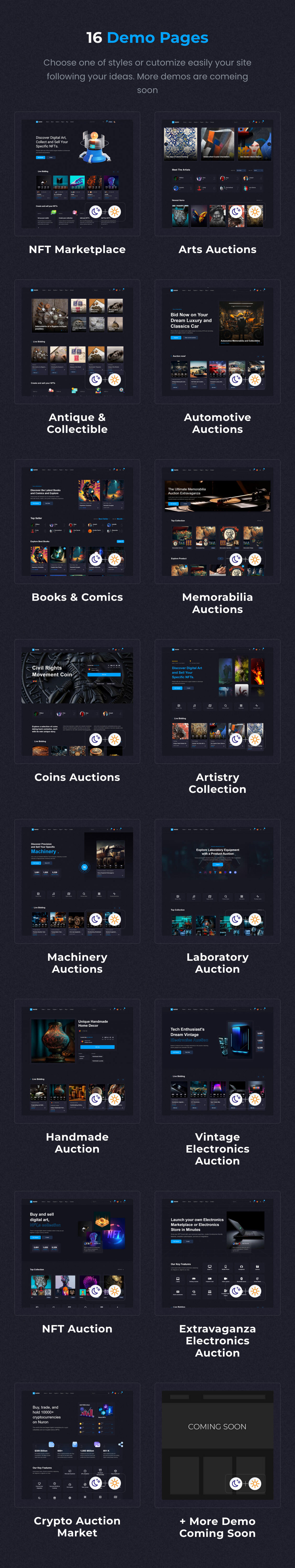 Nuron - Multi Vendor Auctions & NFT WooCommerce Theme - 9