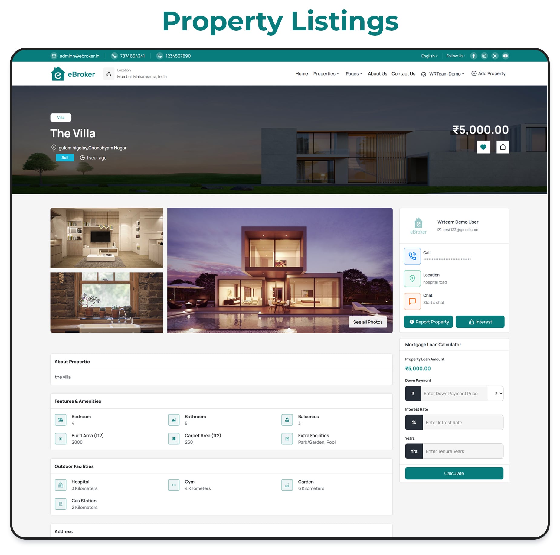 eBroker - Real Estate Property Buy-Rent-Sell Flutter app with Laravel Admin Panel | Web Version - 25