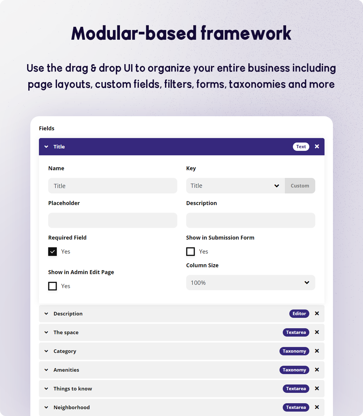 BRIKK: tema de WordPress para listas y directorios: marco modular