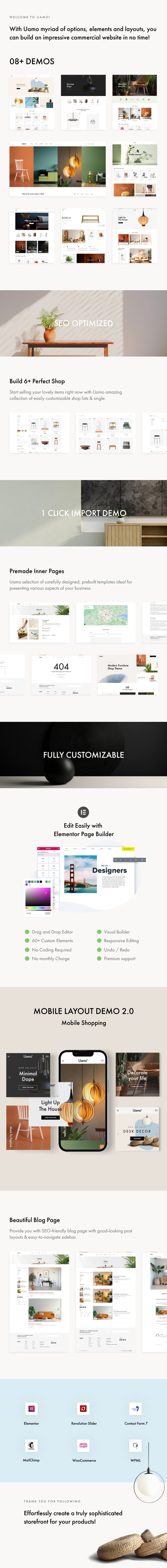 Furniture Store WordPress Theme Uamo Preview