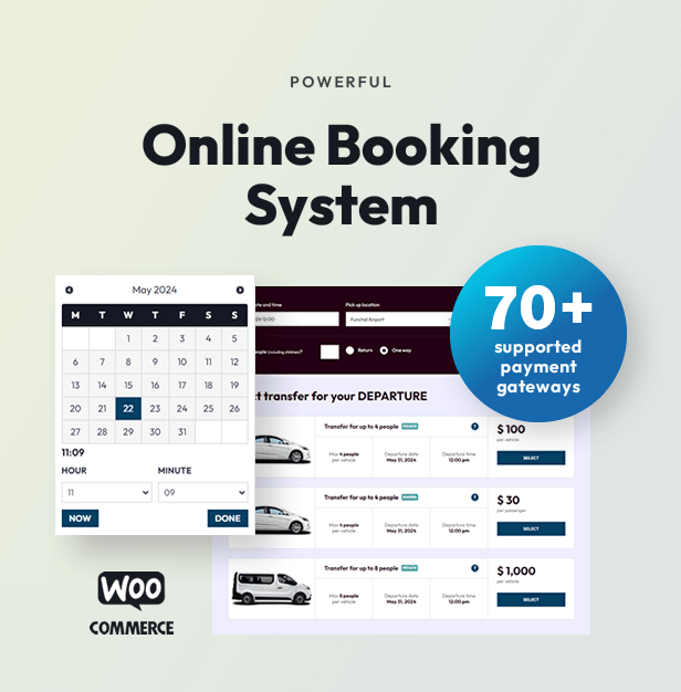 Powerful Online Booking System Inlcuded