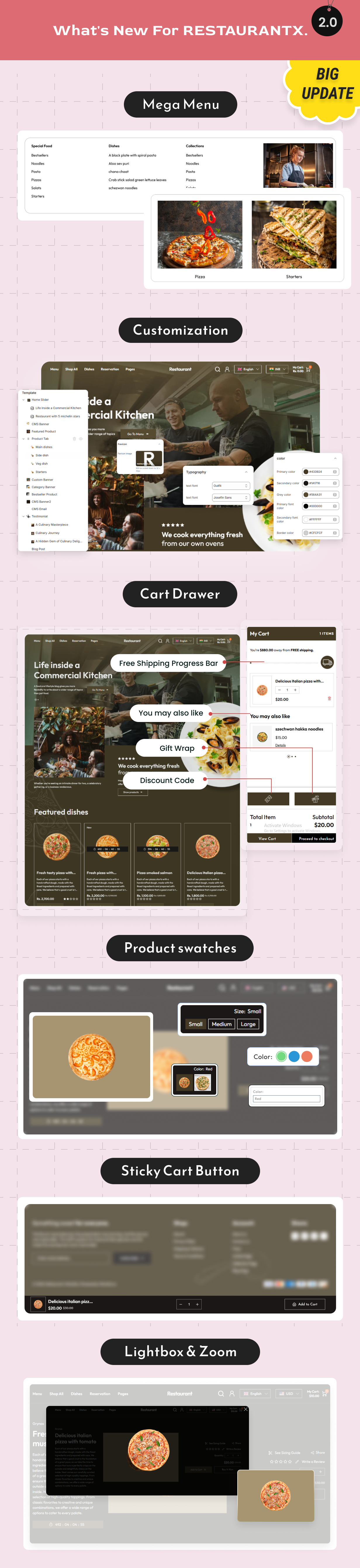 RestaurantX - Fast Food Responsive Shoify Store OS 2.0 - 6