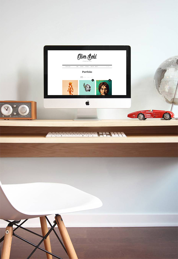 Tema WordPress Portfólio para Portfólio Pessoal - Oliver