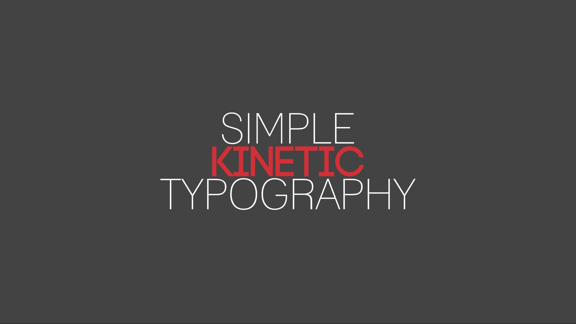 Kinetic Typo Pack - 10