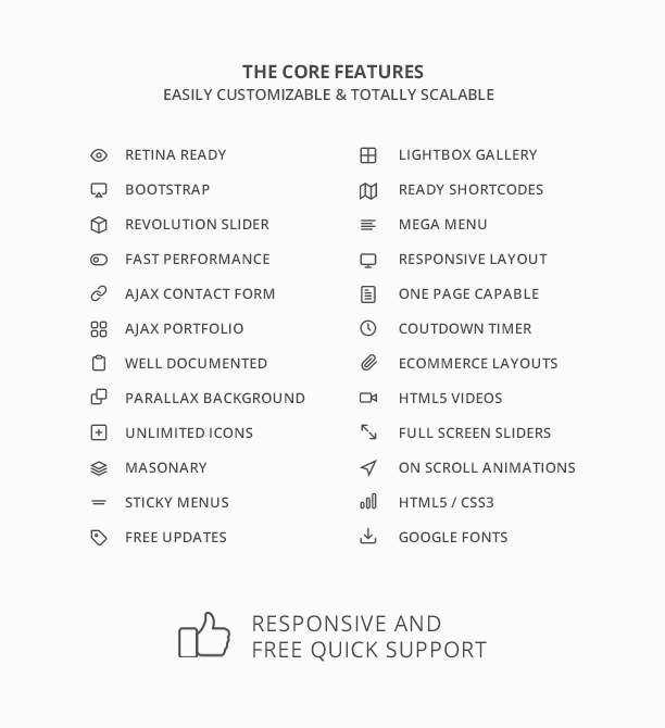 H-Code Multipurpose OnePage & Multi Page Template - 10