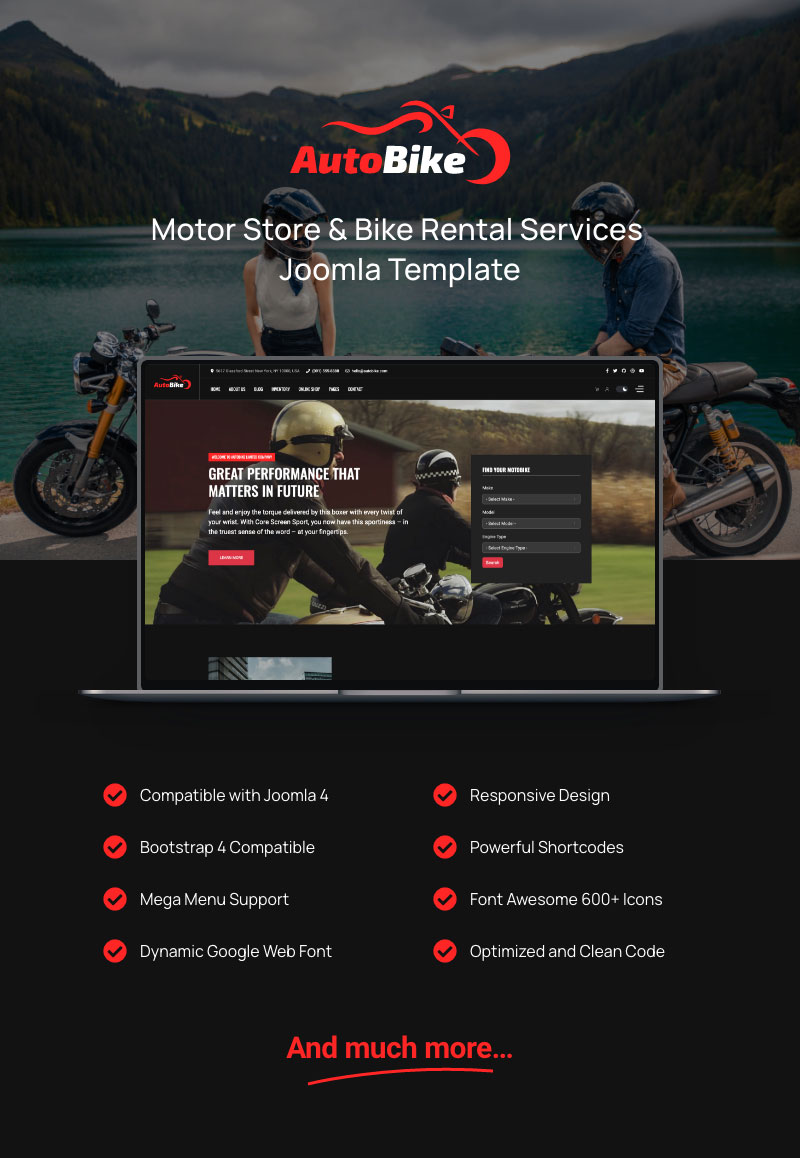 KATOBI - Motorcycle Joomla Template