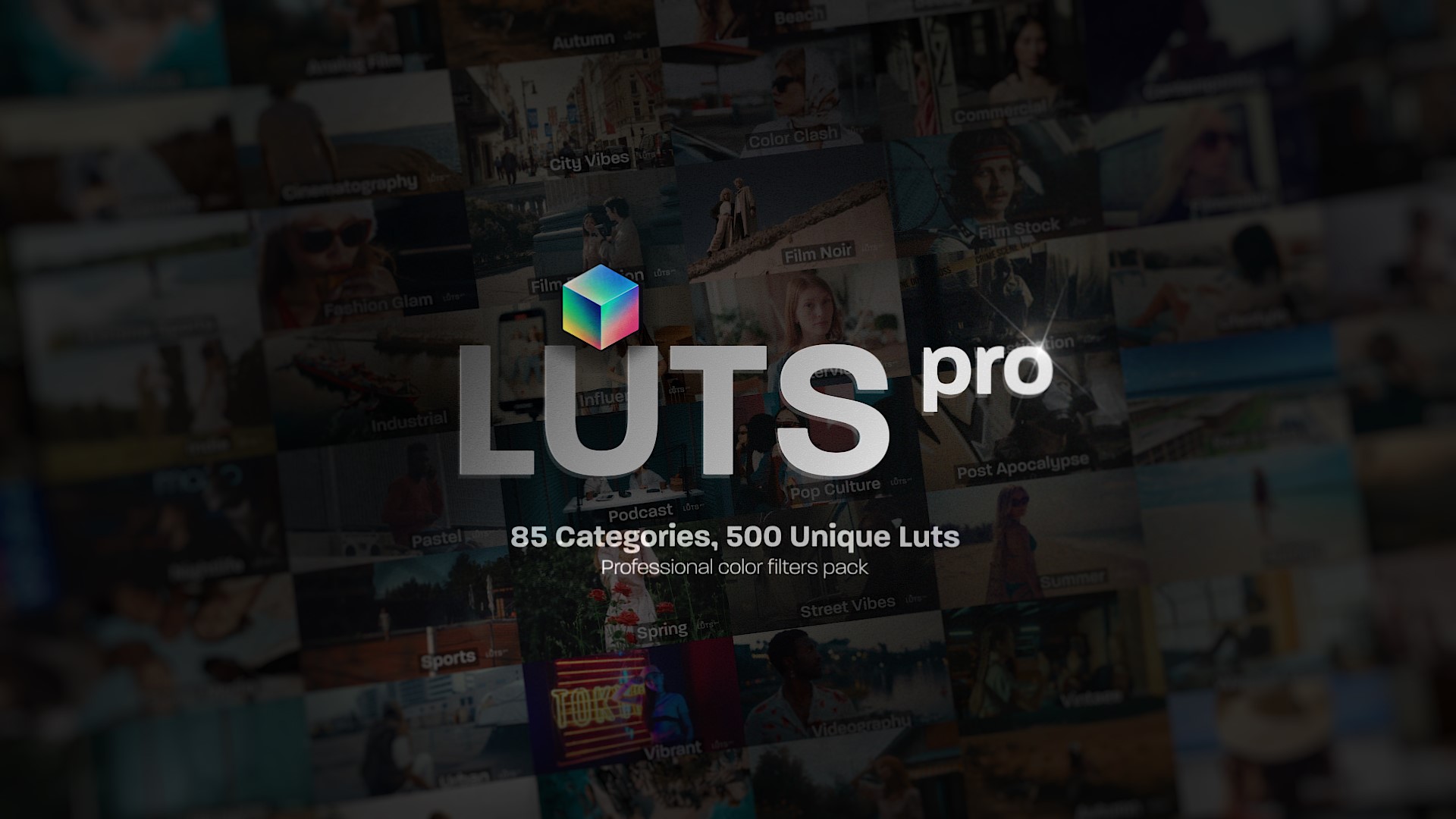 LUTs Manager: Real-Time Bulk Previews Tool & 500 LUTs for Effortless Professional Color Grading - 1