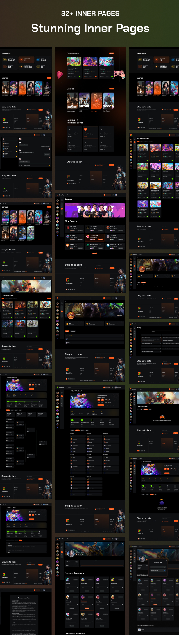Gameplex - eSports and Gaming NFT Website HTML Template