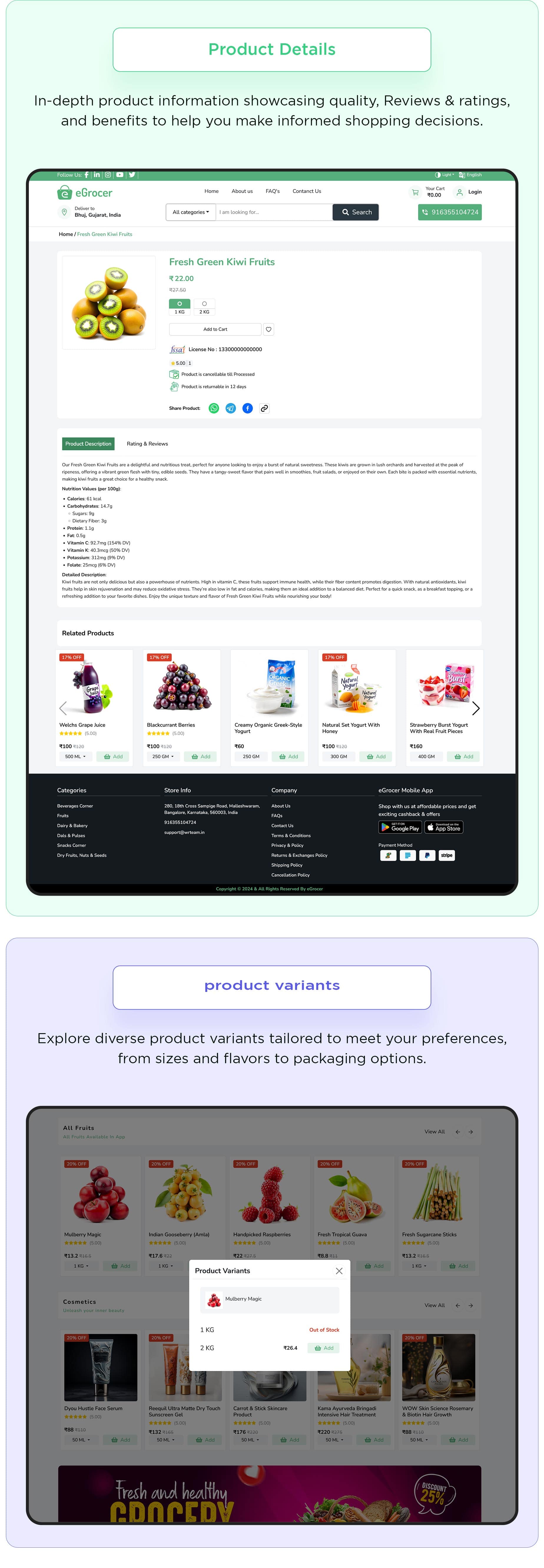 eGrocer - Online Multi Vendor Grocery Store, eCommerce Flutter Full App | Admin Panel | Web Version - 27