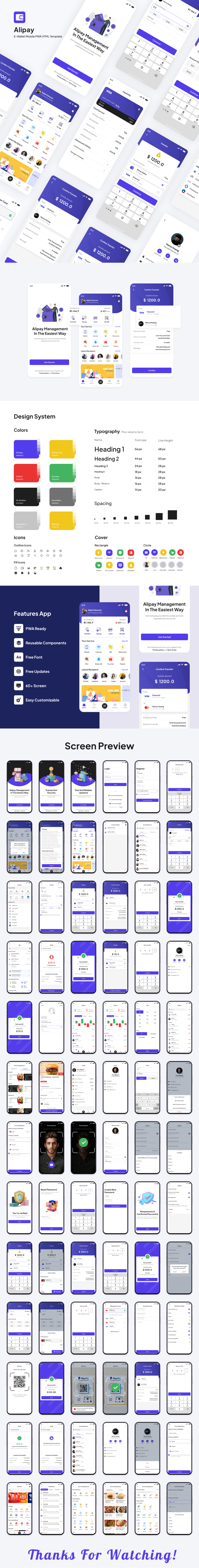 Alipay | E-Wallet Mobile PWA HTML Template - 1