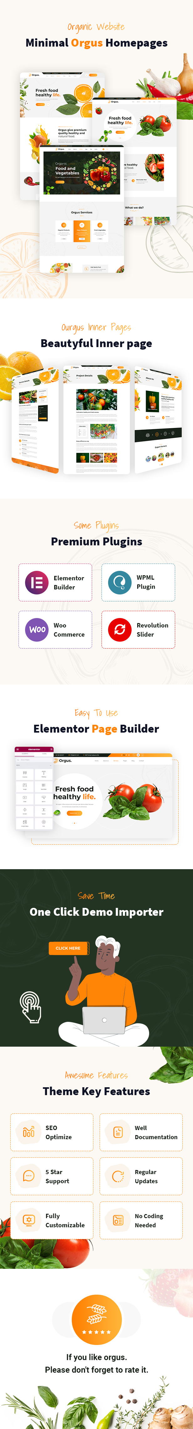 Orgus - Organic Food WooCommerce WordPress Theme - 1